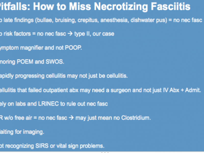 #EMConf: Necrotizing Fasciitis