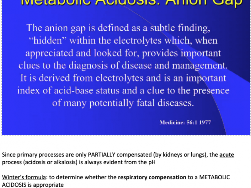 Acid Base Review