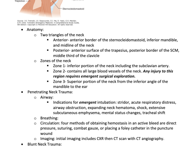 Neck Trauma