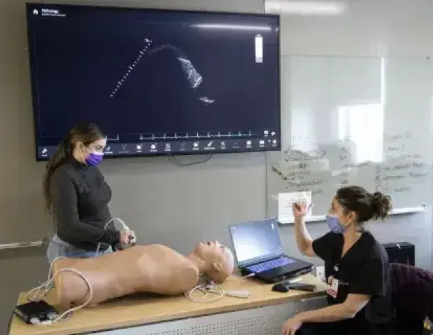 Ultrasound simulation lab within Emergency Medicine Residency